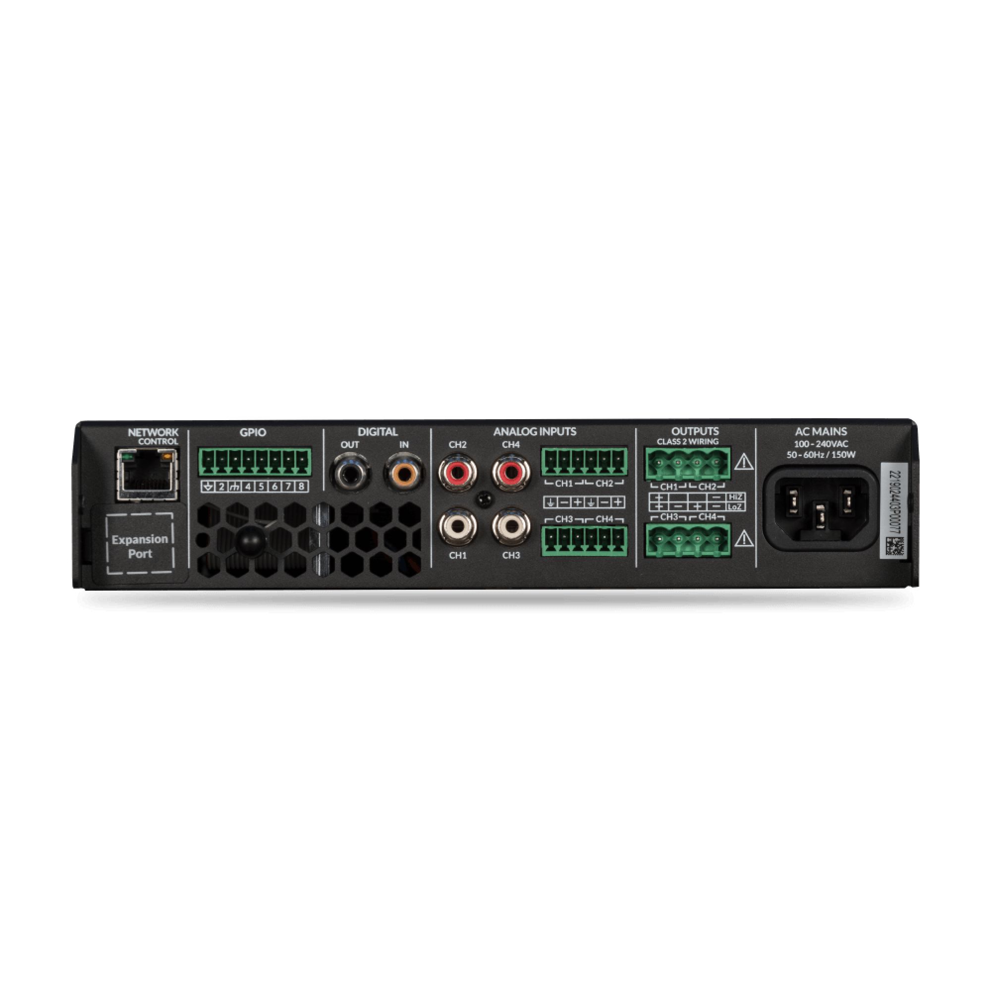 FBT MDA4125 Amplificador Comercial Vista Trasera