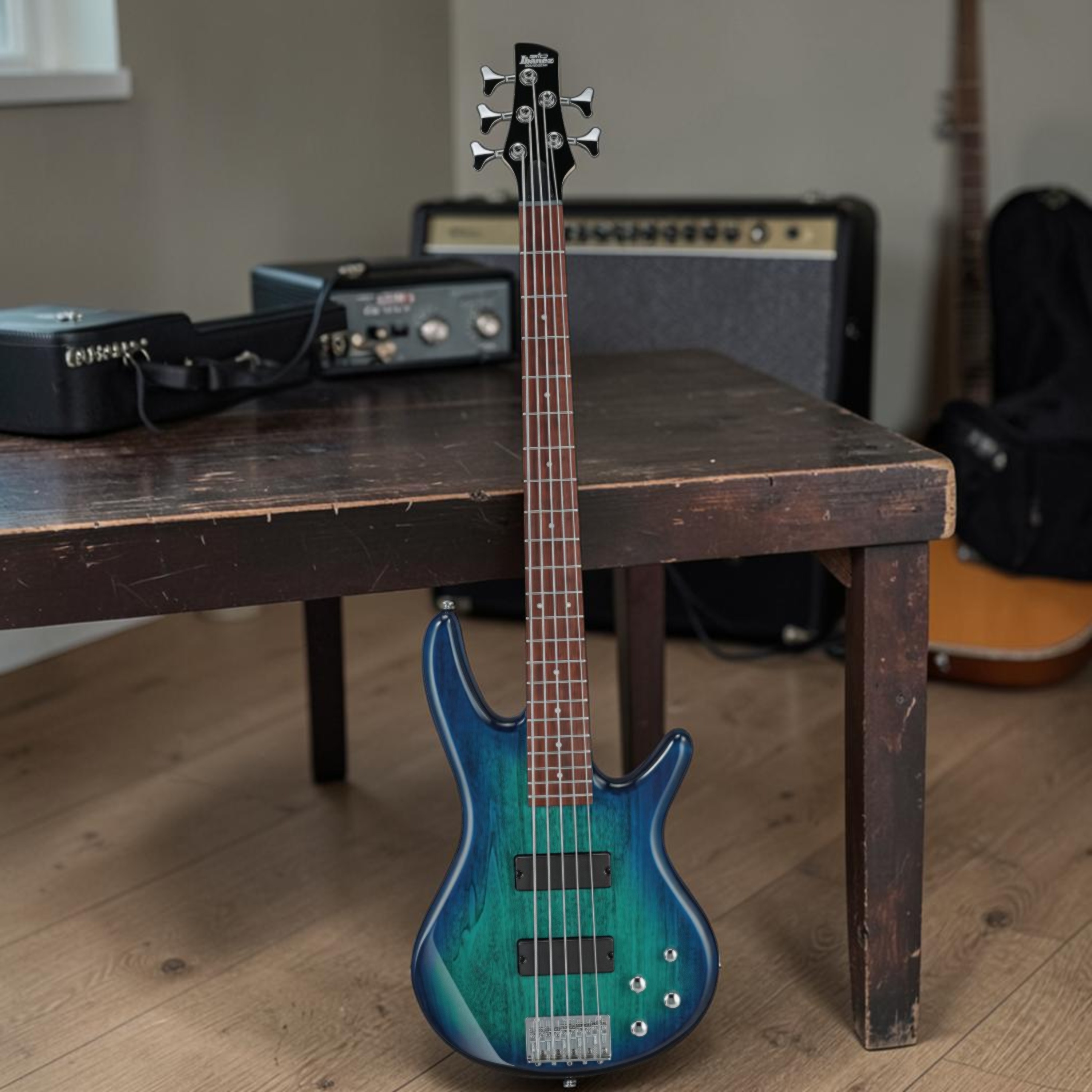 Bajo Eléctrico Ibanez GIO GSR205-BMT Blue Moon Burst 5 Cuerdas