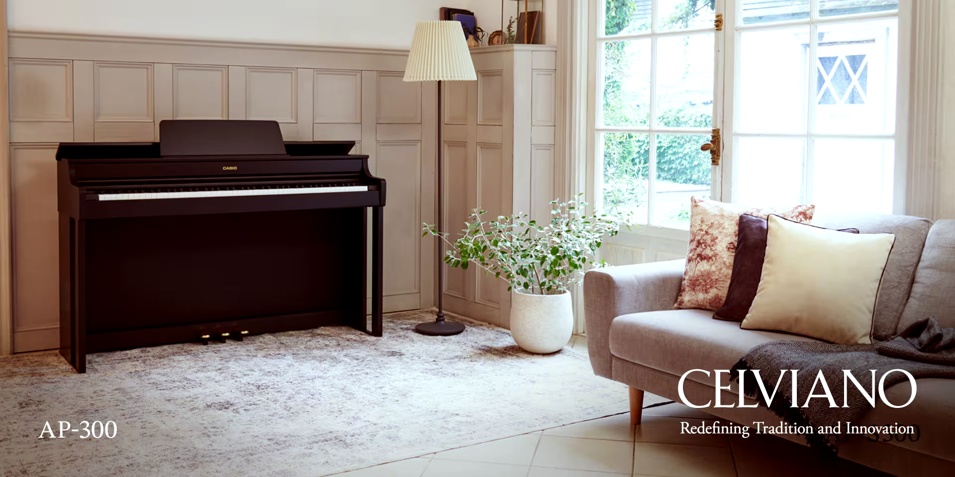 Piano Digital Casio Celviano AP-300BN Café Mueble