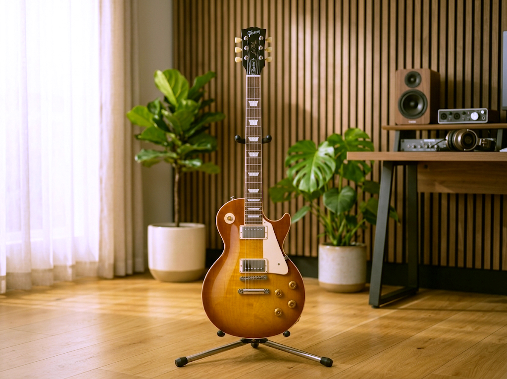 Guitarra Eléctrica Gibson Les Paul Standard 50s Dirty Lemon Burst Vista Completa