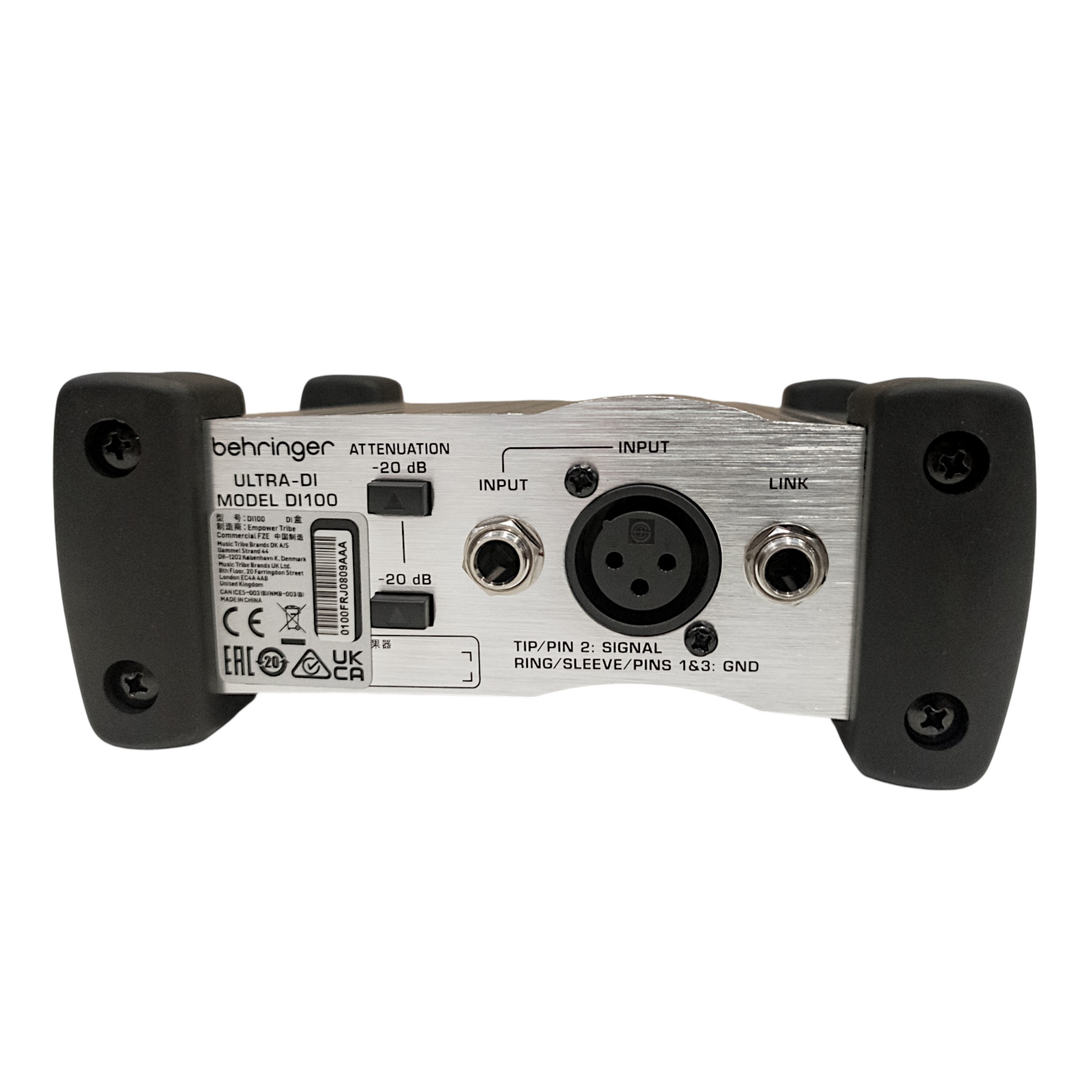 Behringer DI100 Panel Entradas