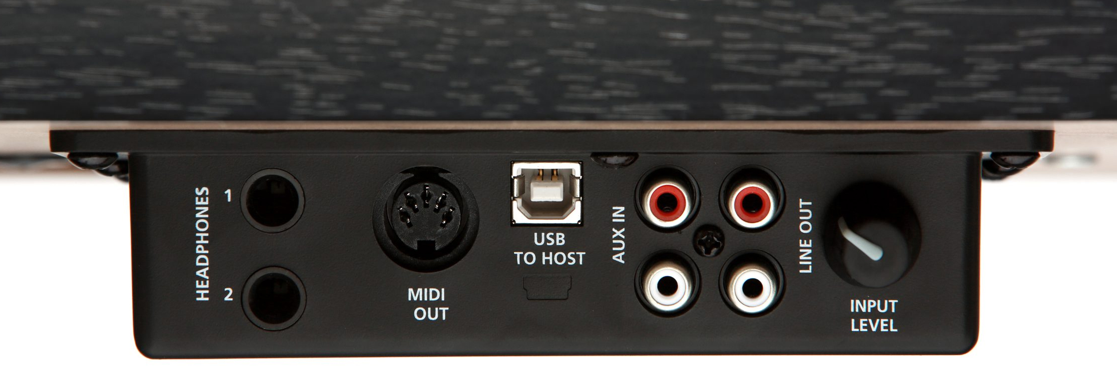 Detalle de mueble y conexiones Kurzweil M90 SR