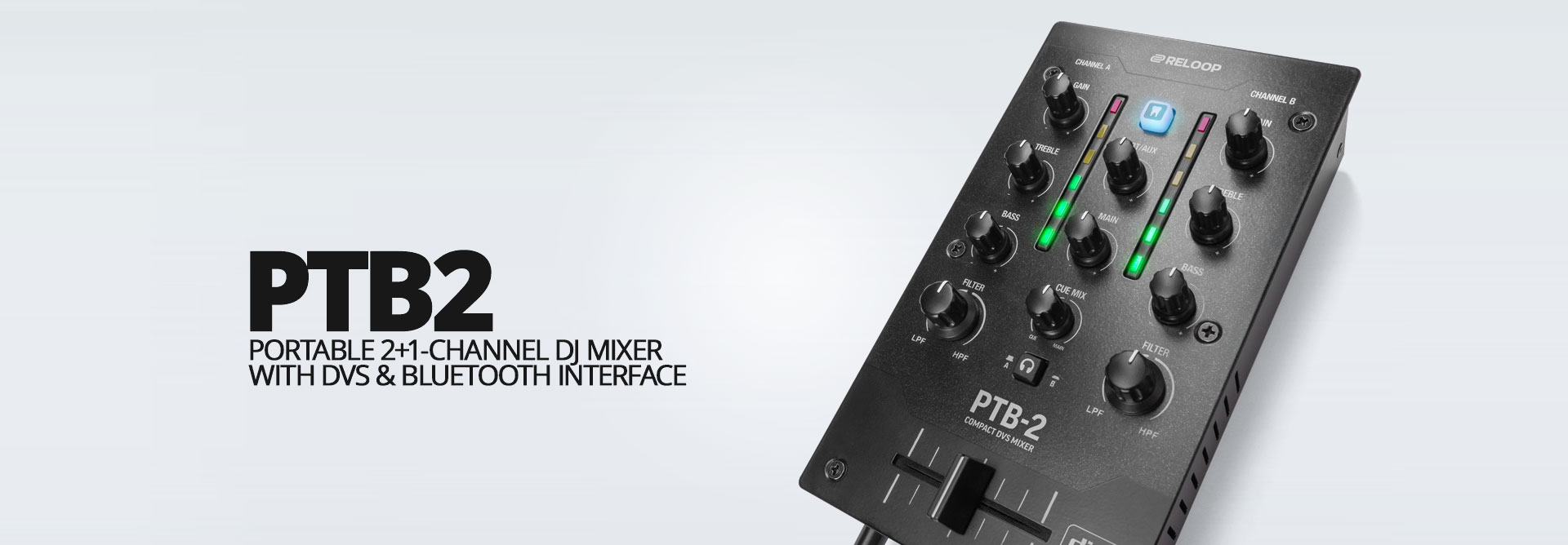 Reloop PTB-2 mixer DJ portable Black imagen principal