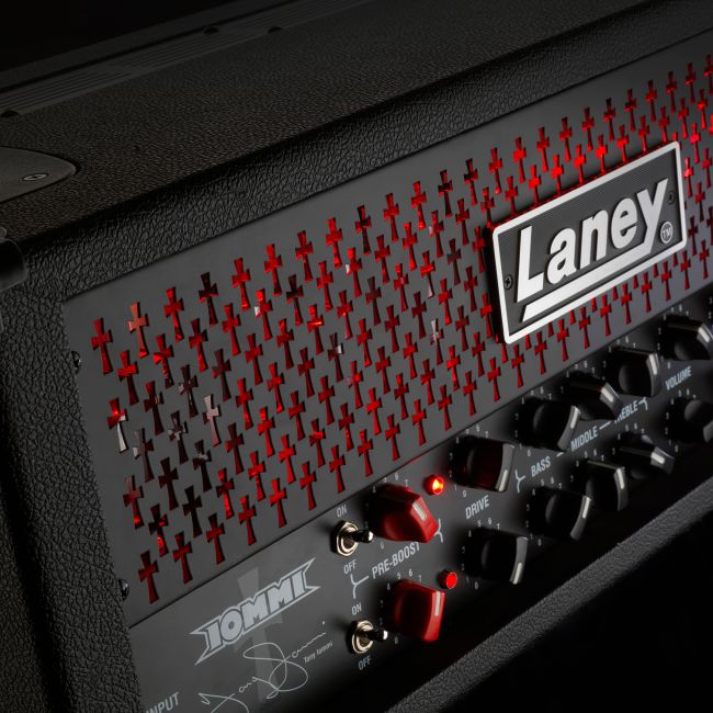 Logo Laney e insignias frontales
